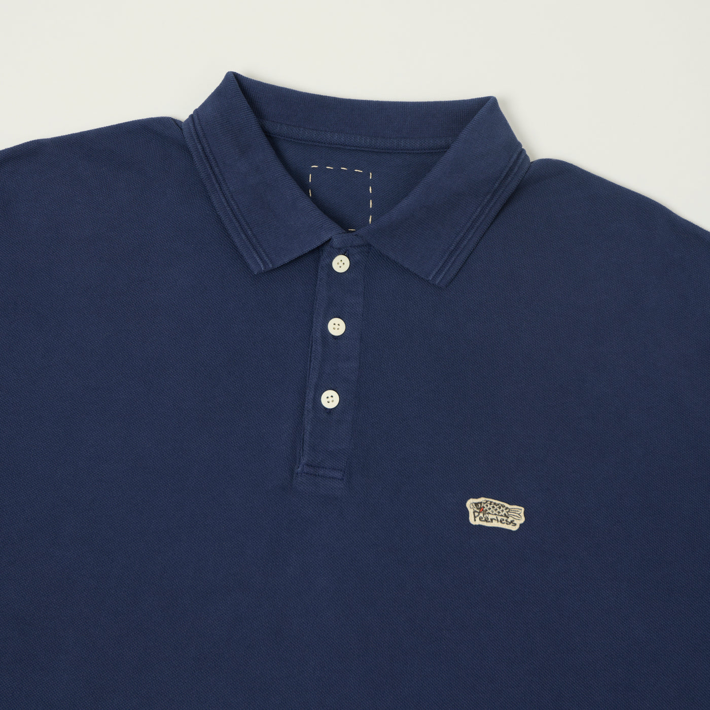 visvim 'Mondo Weller' Pique Polo Shirt - DMGD Navy