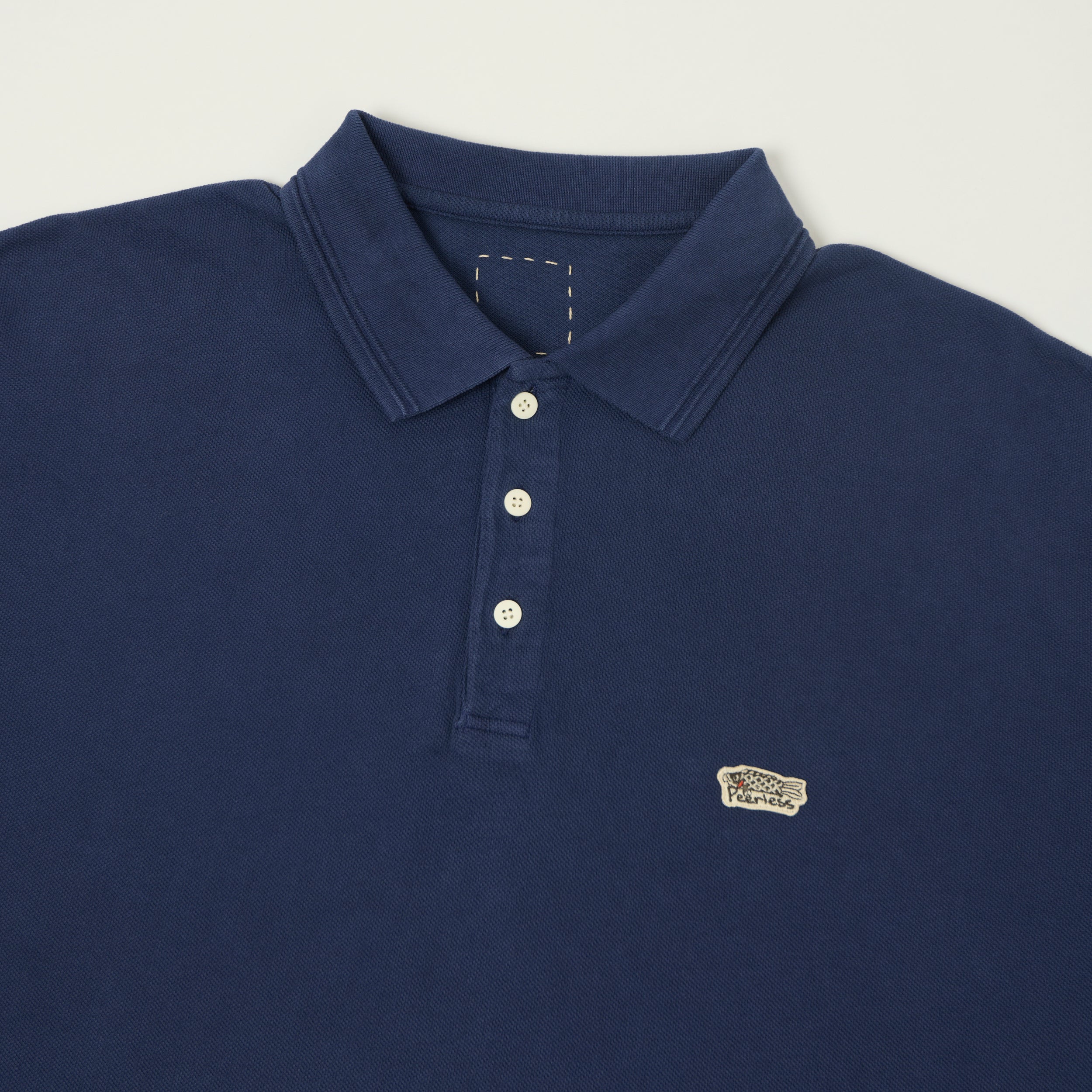 visvim 'Mondo Weller' Pique Polo Shirt - DMGD Navy