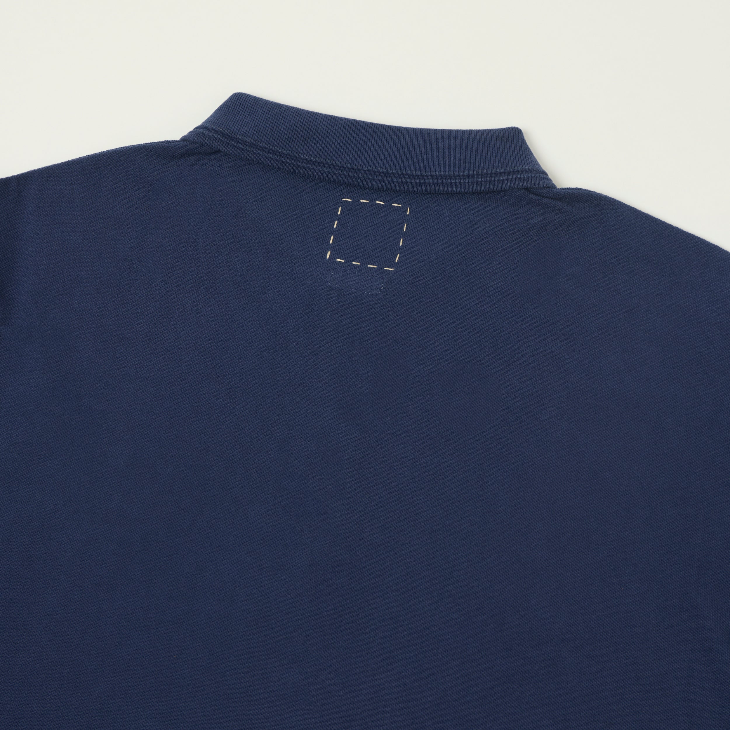 visvim 'Mondo Weller' Pique Polo Shirt - DMGD Navy