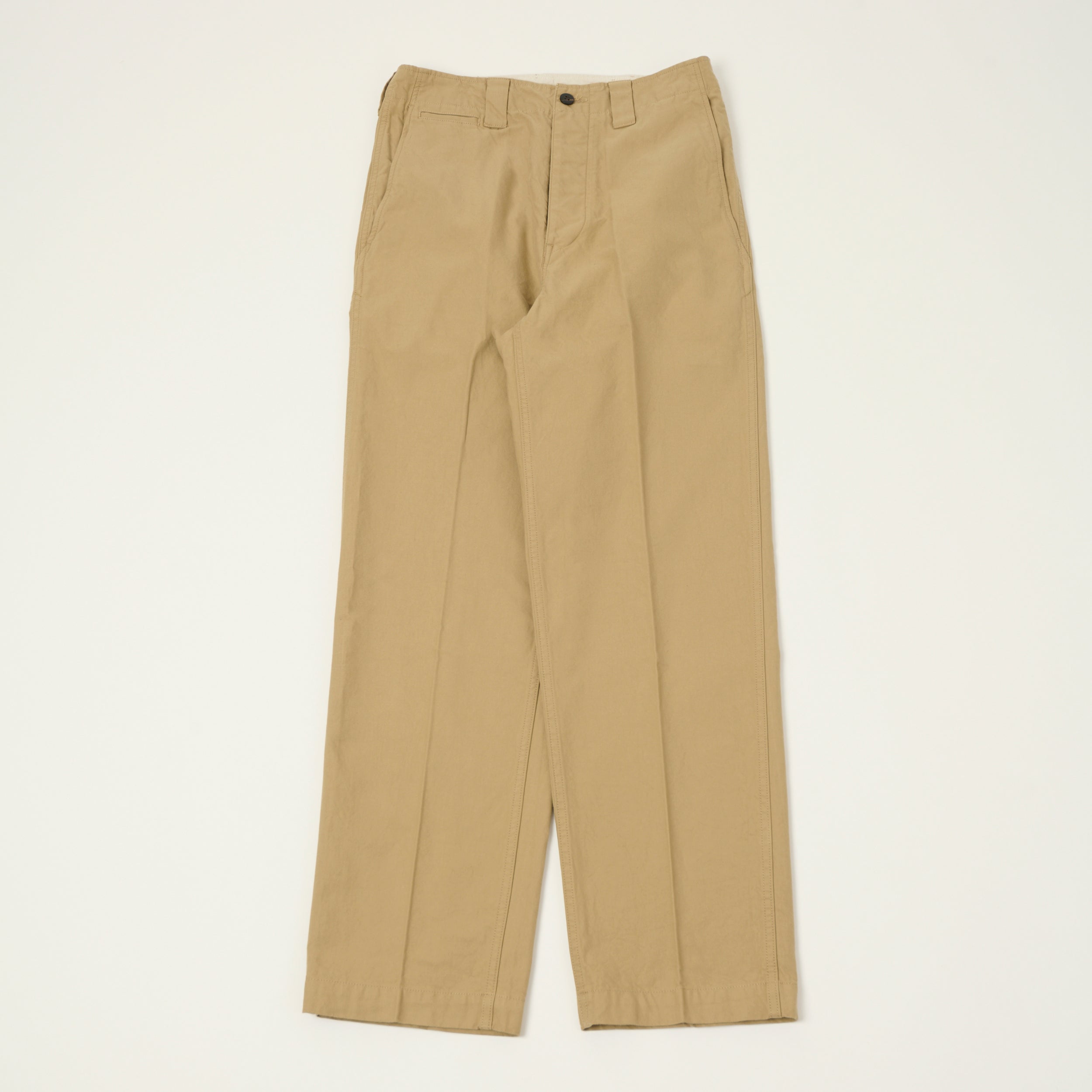 visvim 'Saga' High Density Tapered Chino - Beige