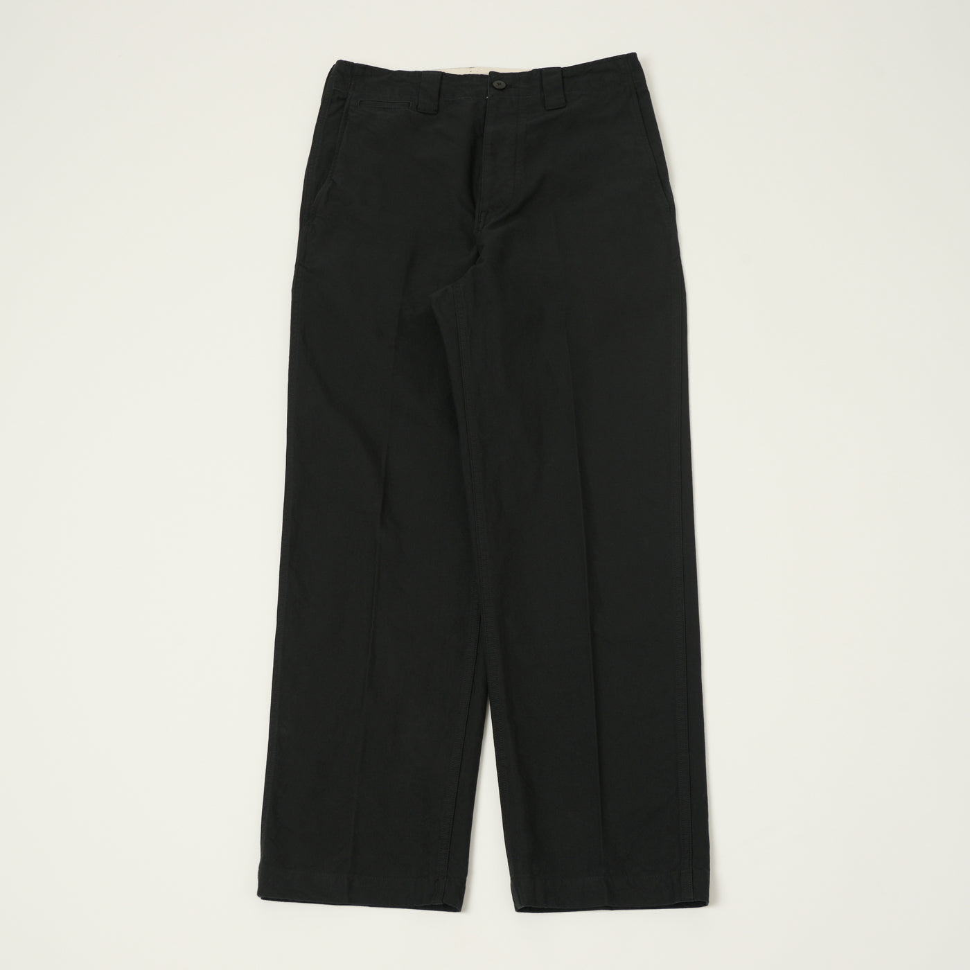 visvim 'Saga' High Density Tapered Chino - Black
