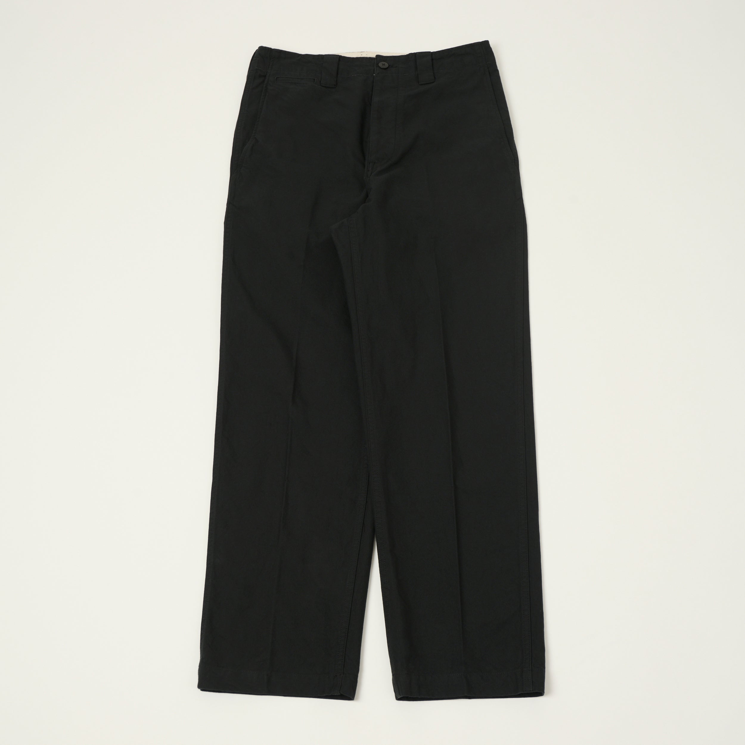 visvim 'Saga' High Density Tapered Chino - Black