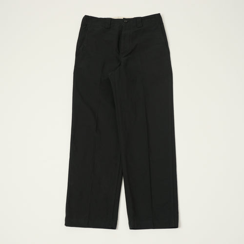 visvim 'Saga' High Density Tapered Chino - Black