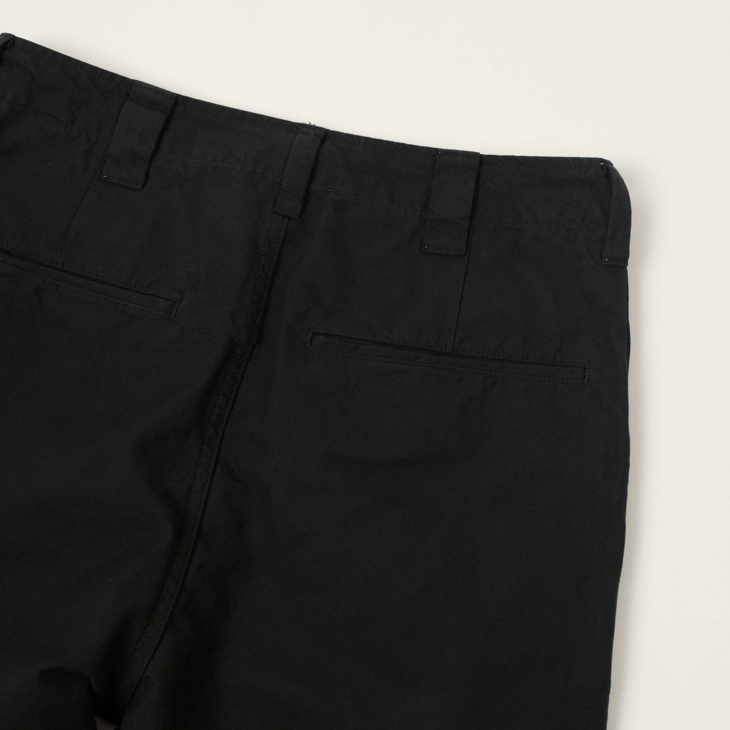 visvim 'Saga' High Density Tapered Chino - Black