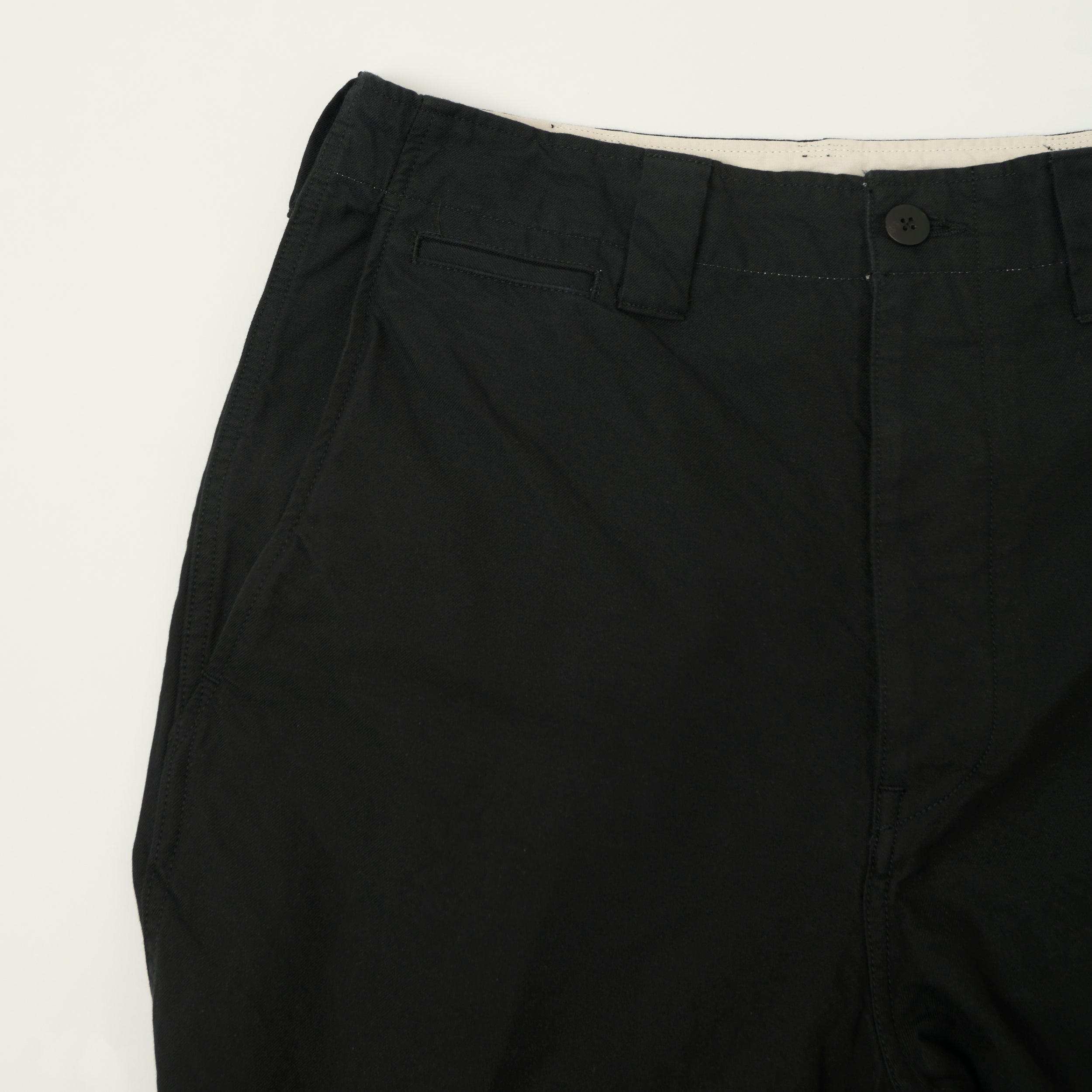 visvim 'Saga' High Density Tapered Chino - Black