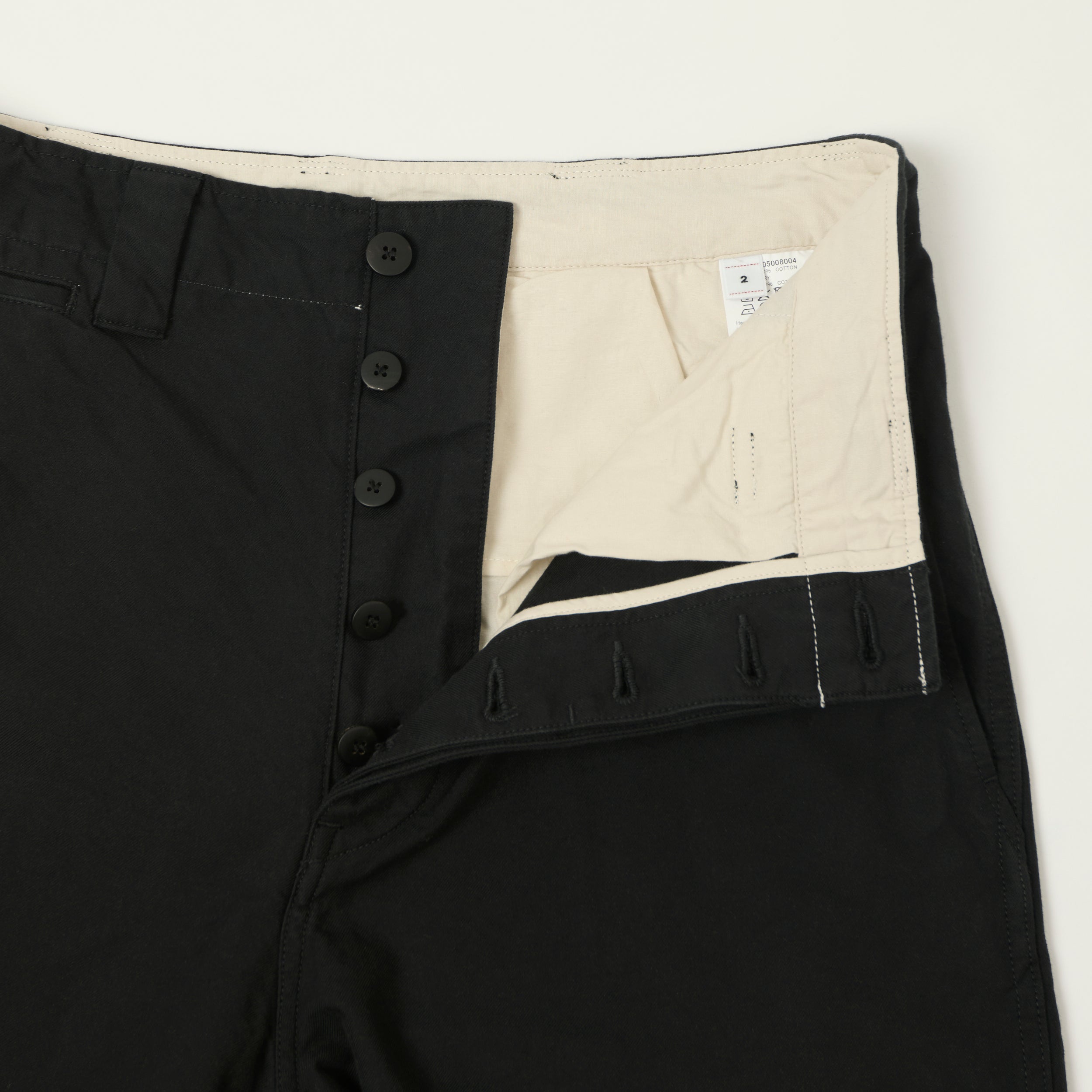 visvim 'Saga' High Density Tapered Chino - Black