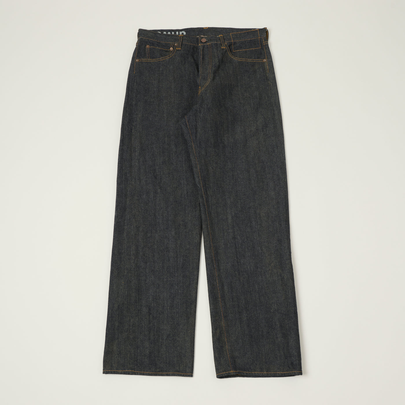 visvim 'Social Sculpture 01' Mud Over Dye Wide Straight Jean - Raw