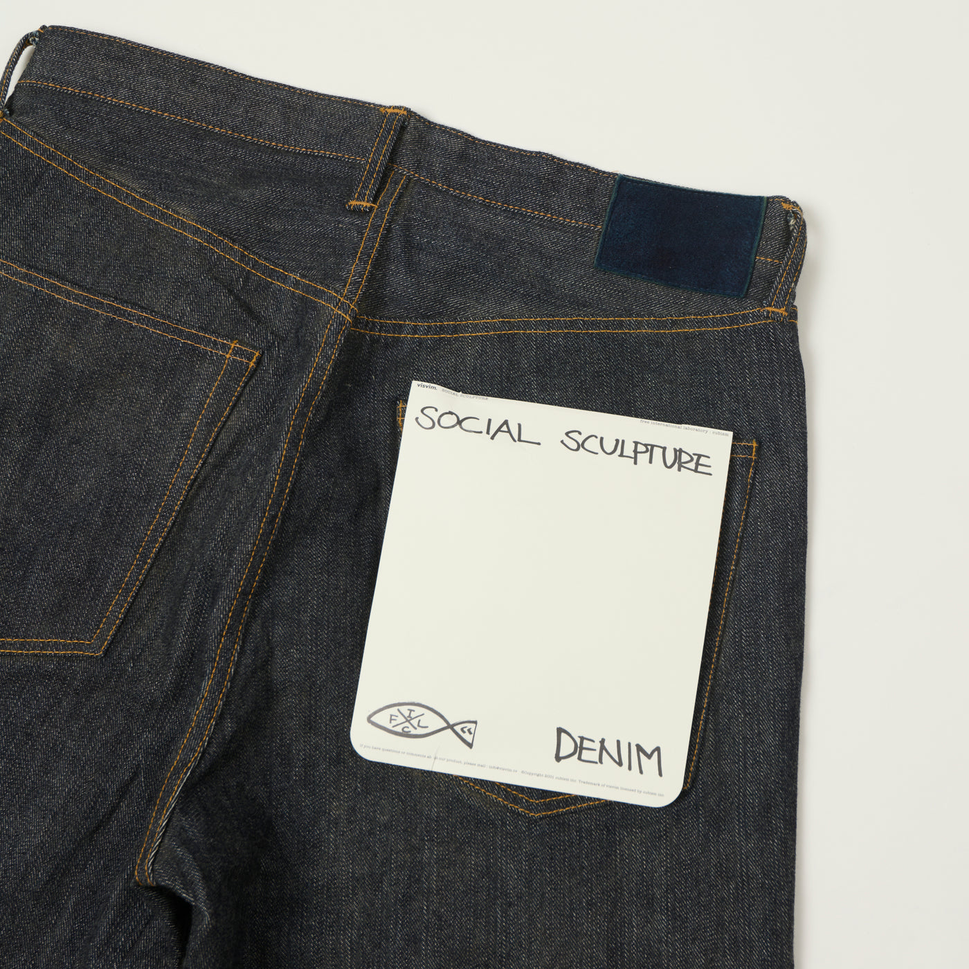 visvim 'Social Sculpture 01' Mud Over Dye Wide Straight Jean - Raw