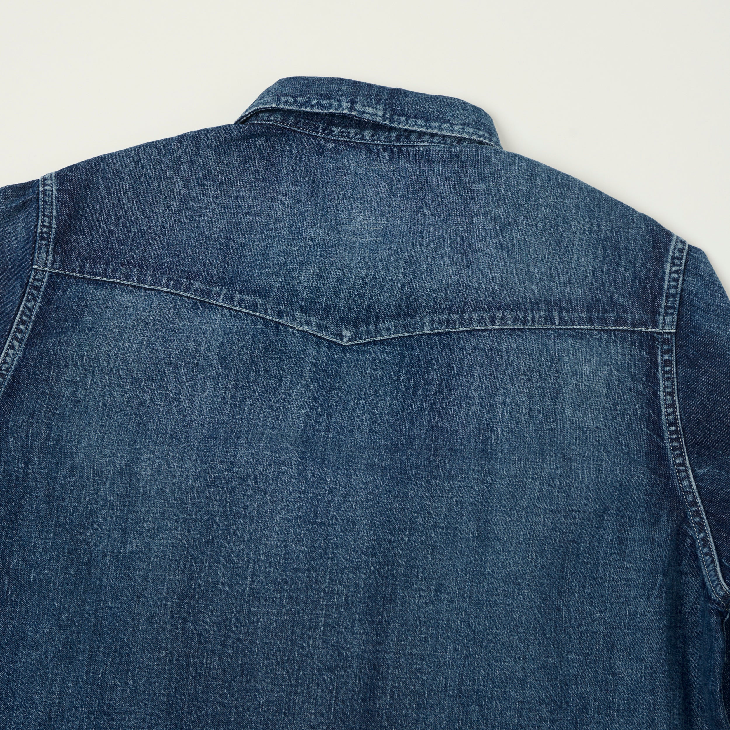 visvim 'Social Sculpture' Denim Western Shirt - Mid Wash