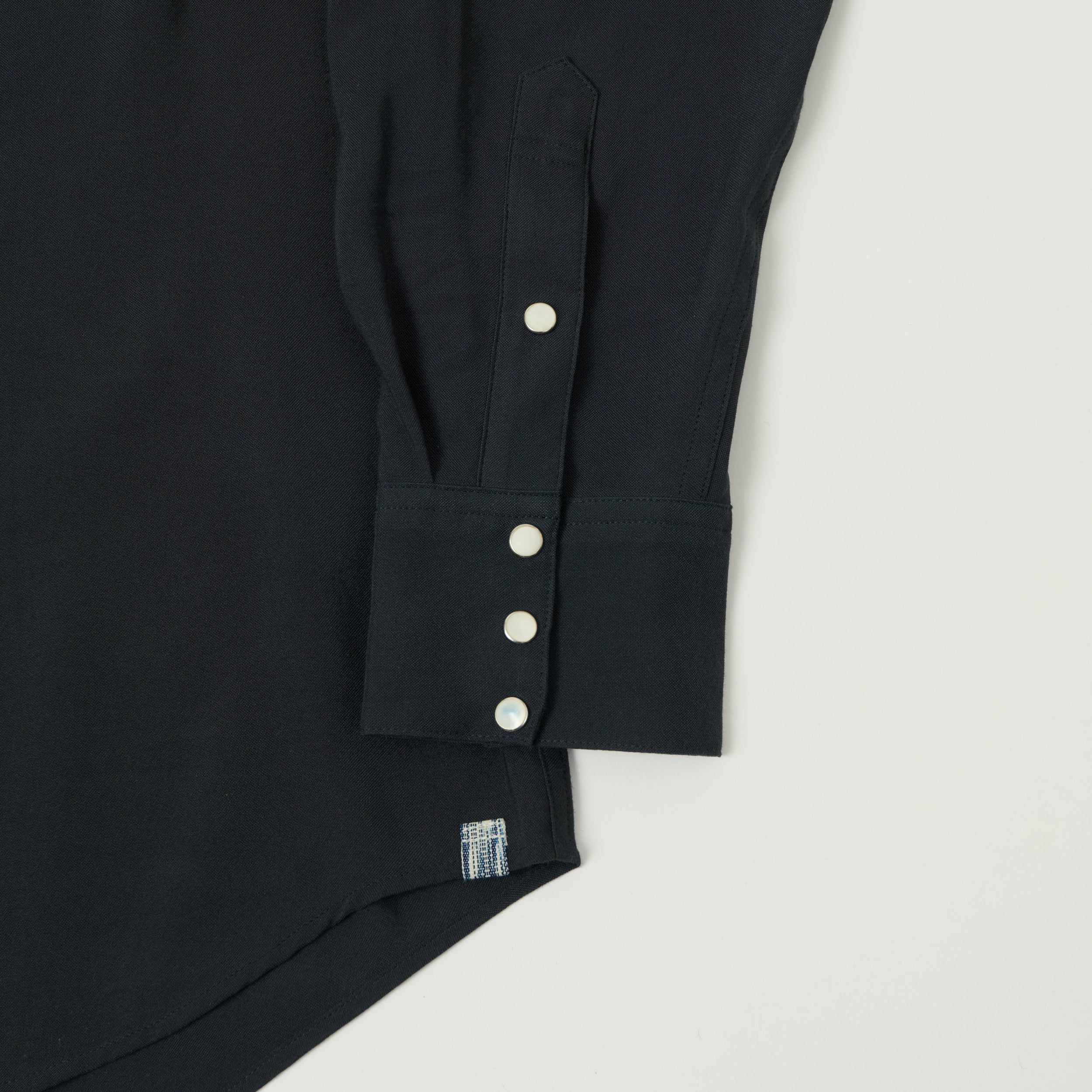 visvim 'Four Corners' Embroidered Rayon Western Shirt - Black