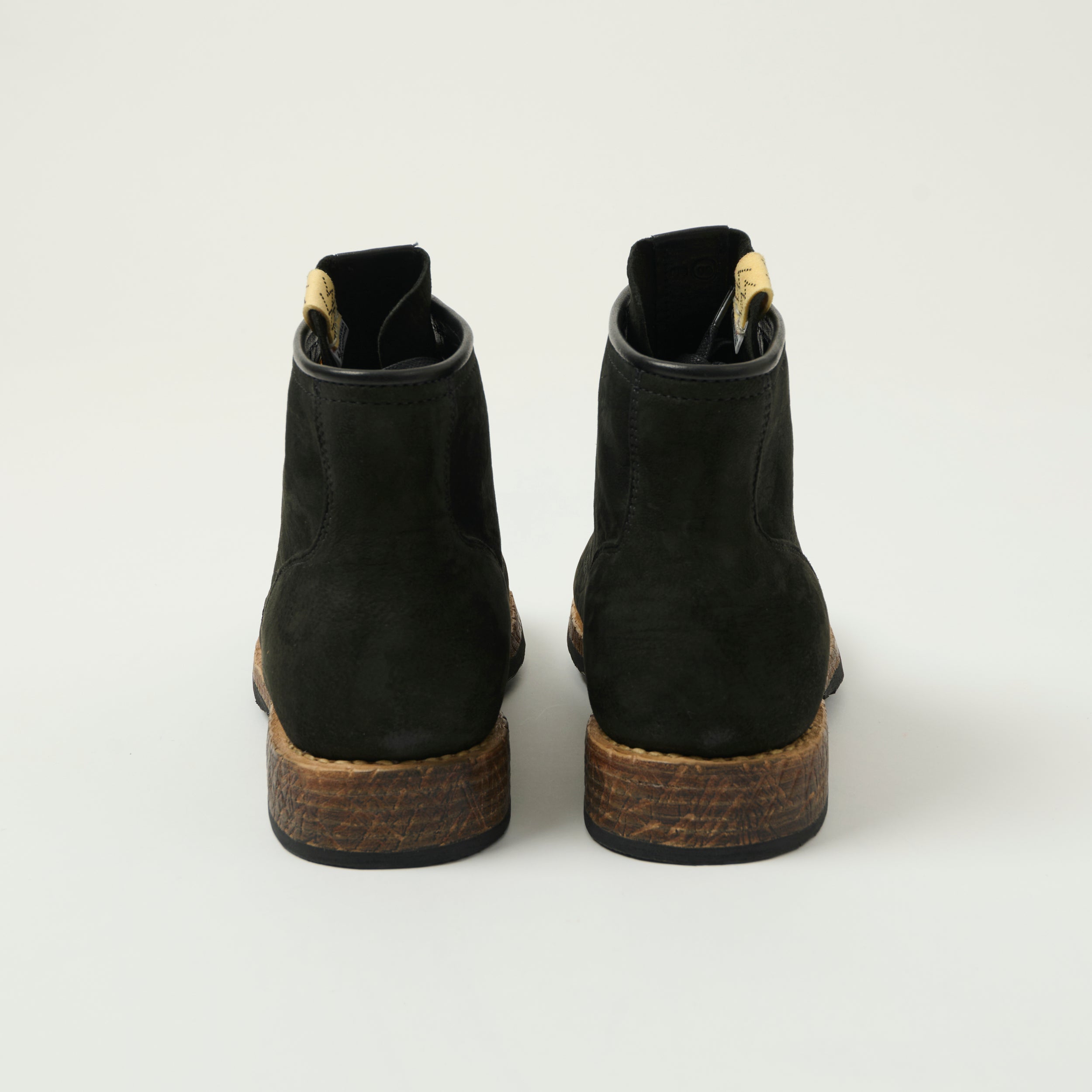 visvim BRIGADIER BOOTS MID FOLK 9.5ビズビム visvim 'Brigadier Mid Folk' Lambskin Roughout Boot - Black – SON
