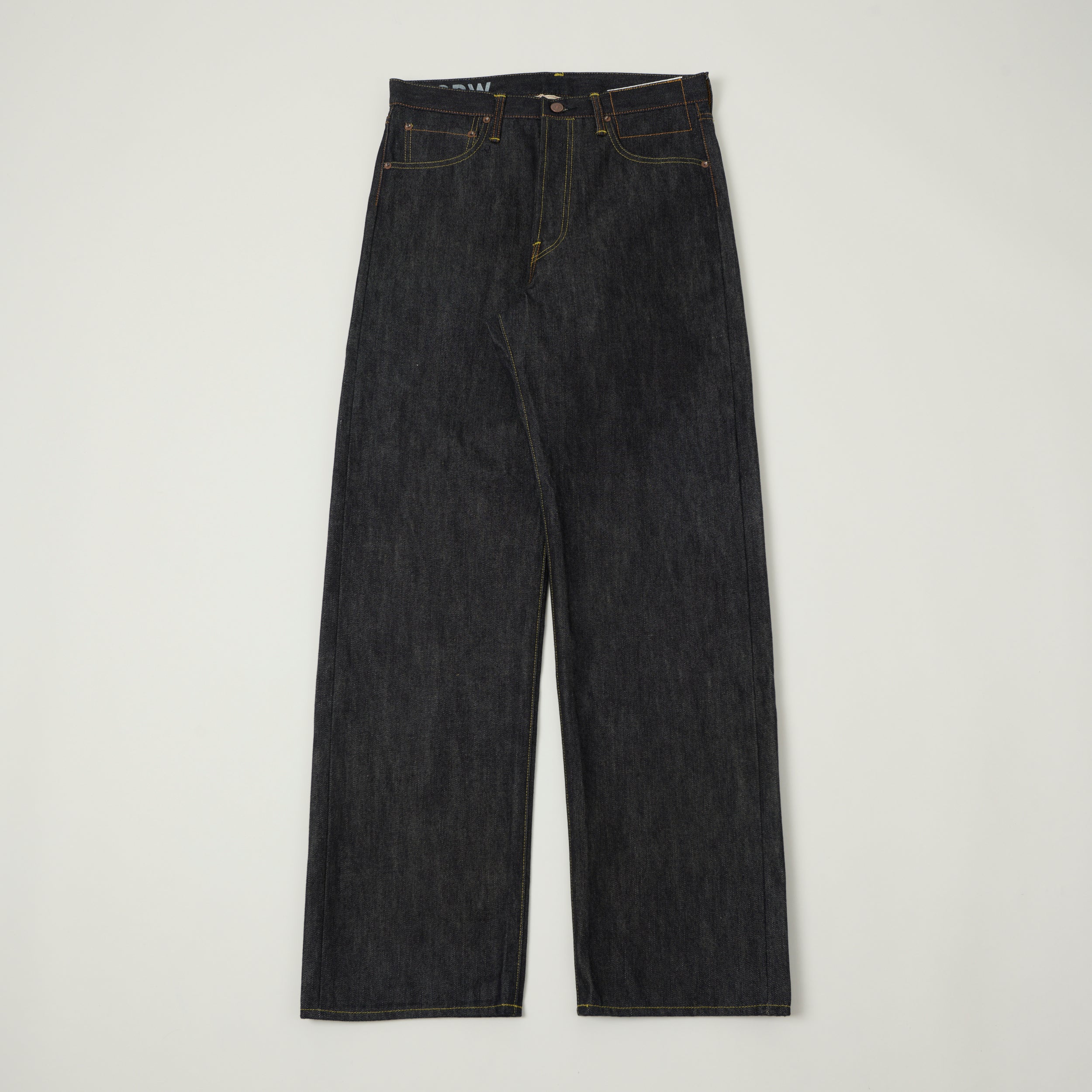visvim 13oz 'Social Sculpture 01' Wide Straight Jean - Unwashed