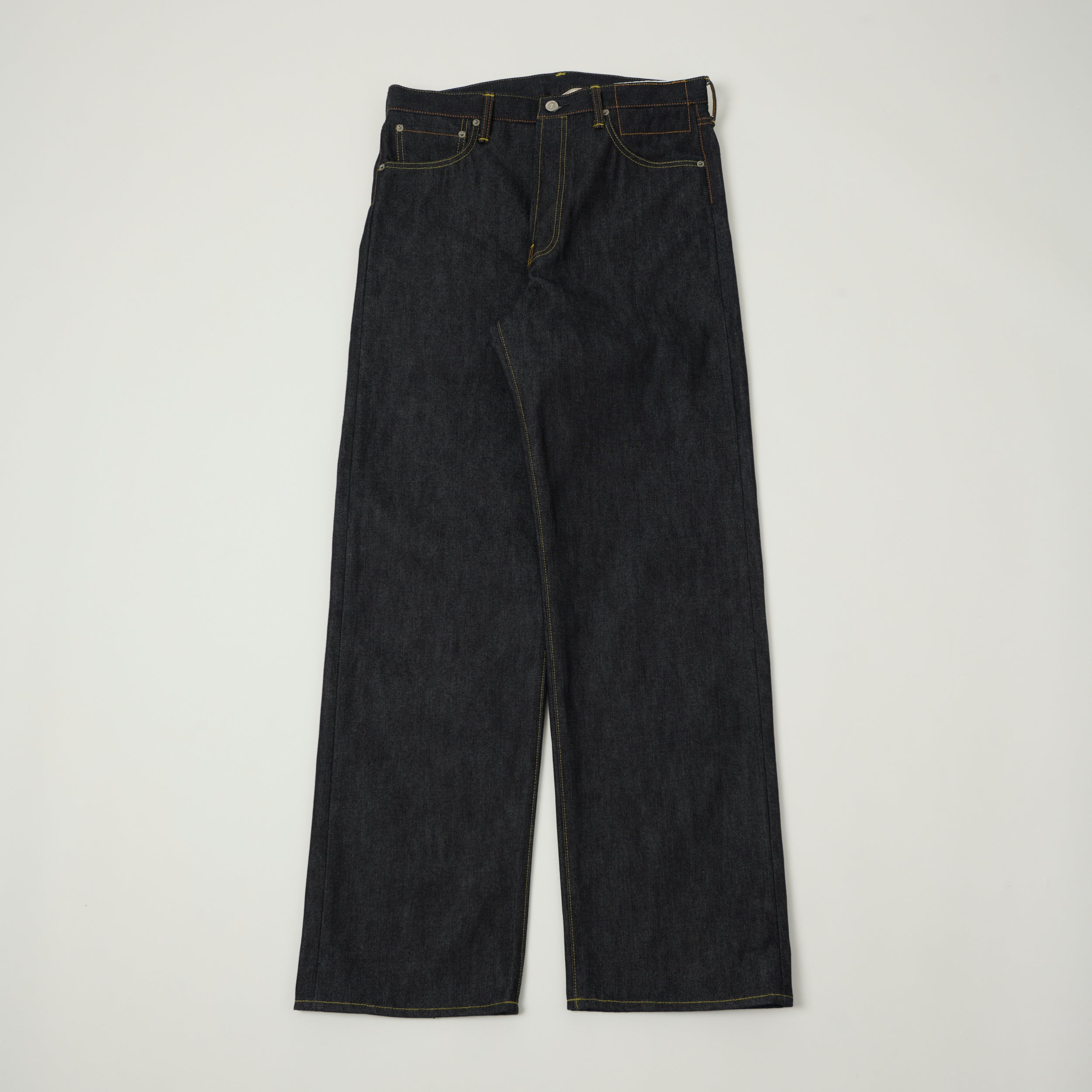 visvim 13oz 'Social Sculpture 01' Wide Straight Jean - Unwashed