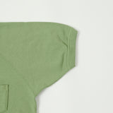 Warehouse 4105 Short Sleeve Pocket Sweatshirt - Pale Green