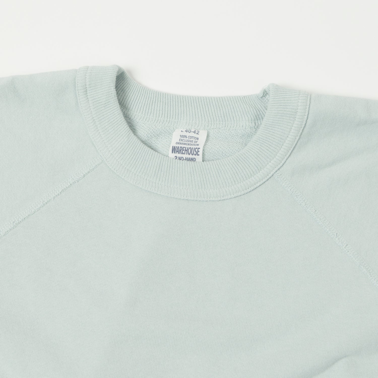 Warehouse & Co 4105 Short Sleeve Pocket Sweatshirt - Sax