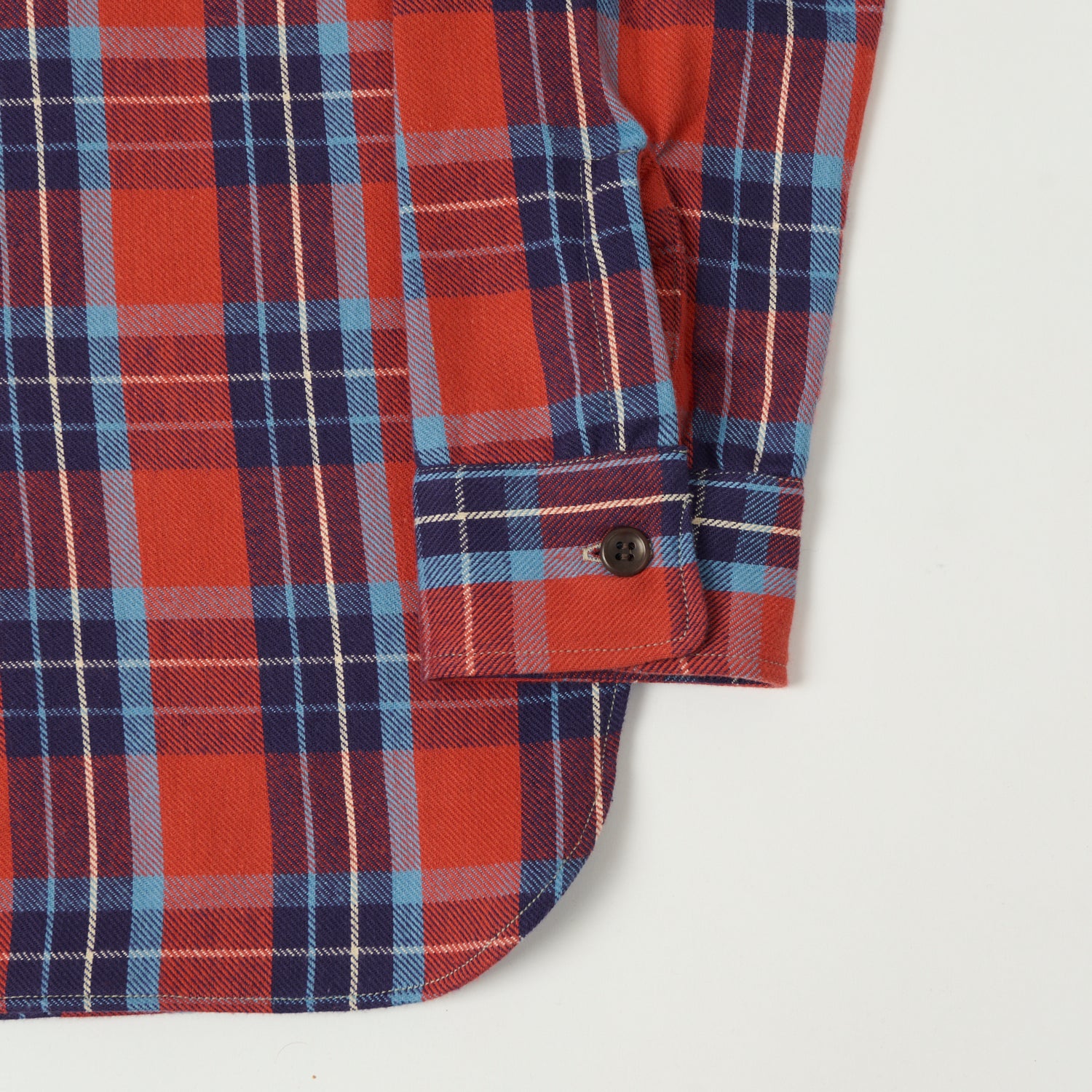 Warehouse & Co 3022 Duck Digger Plaid Flannel Shirt - Salmon/Navy