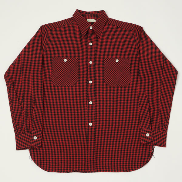 Warehouse & Co 3055 'A Pattern' Gingham Work Shirt - Red