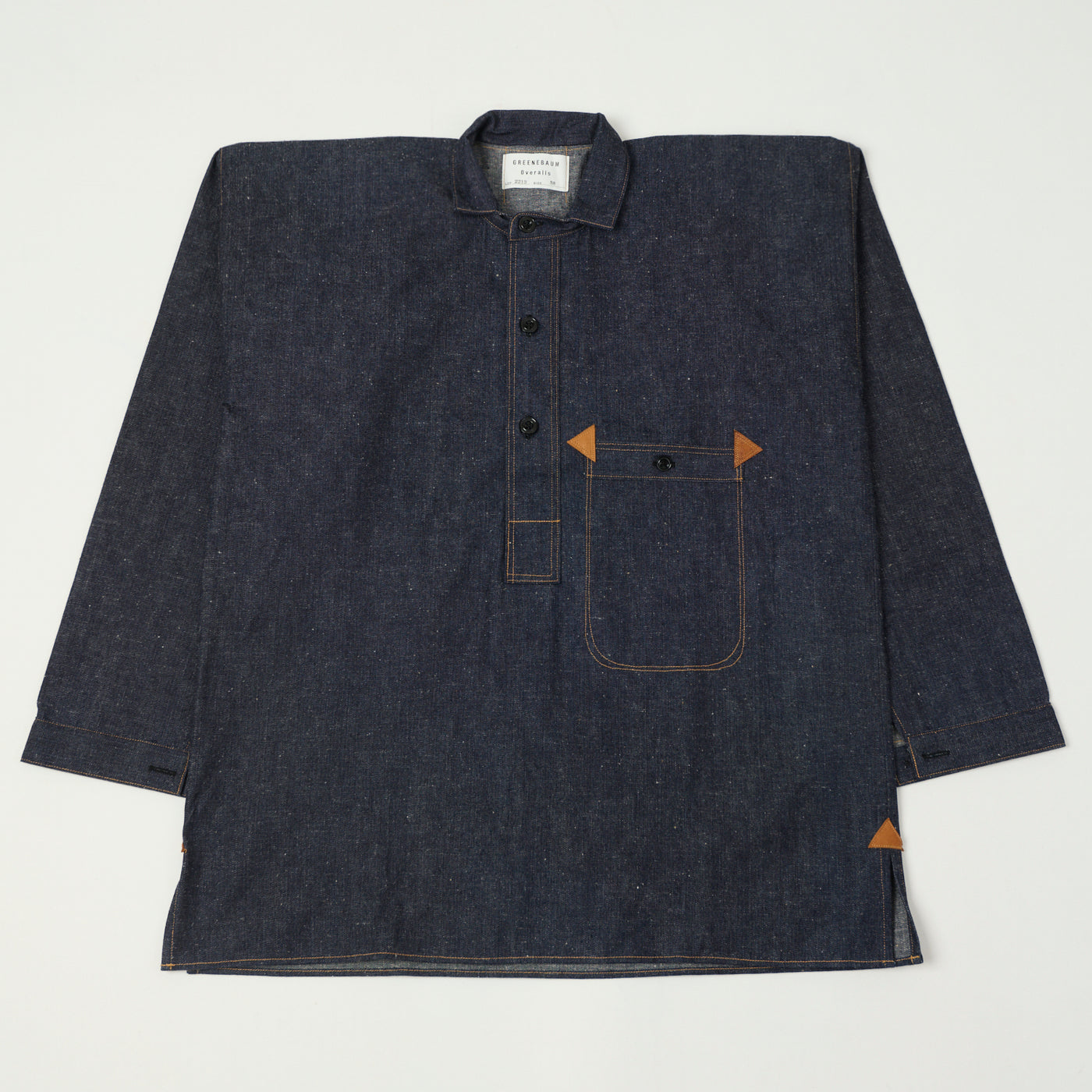 Warehouse & Co 2213 'Greenebaum' 1880s Heavy Leather Bound Jacket - Indigo Denim