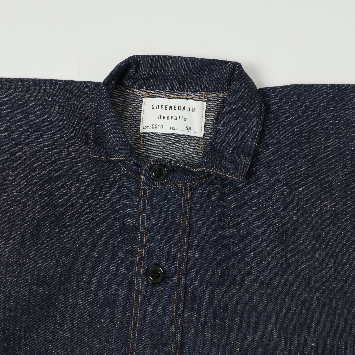 Warehouse & Co 2213 'Greenebaum' 1880s Heavy Leather Bound Jacket - Indigo Denim