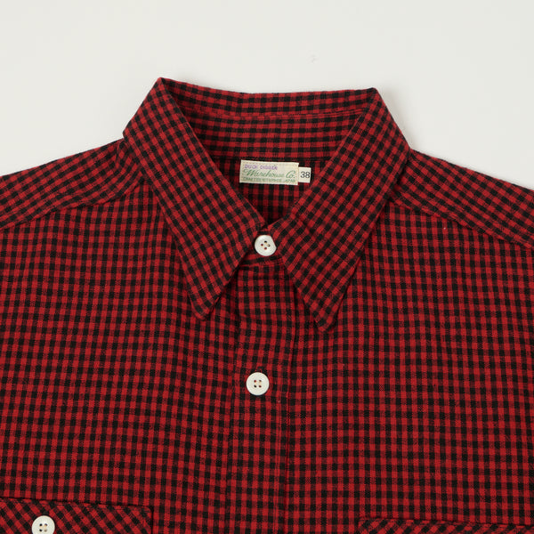 Warehouse & Co 3055 'A Pattern' Gingham Work Shirt - Red