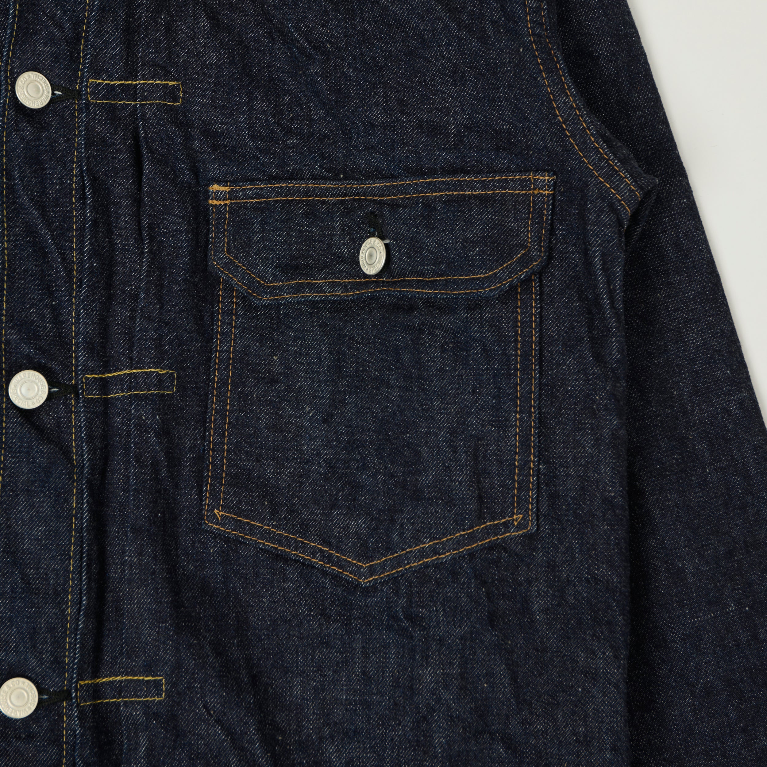 Warehouse & Co 2001 Duck Digger T-Back Type I Denim Jacket - One Wash