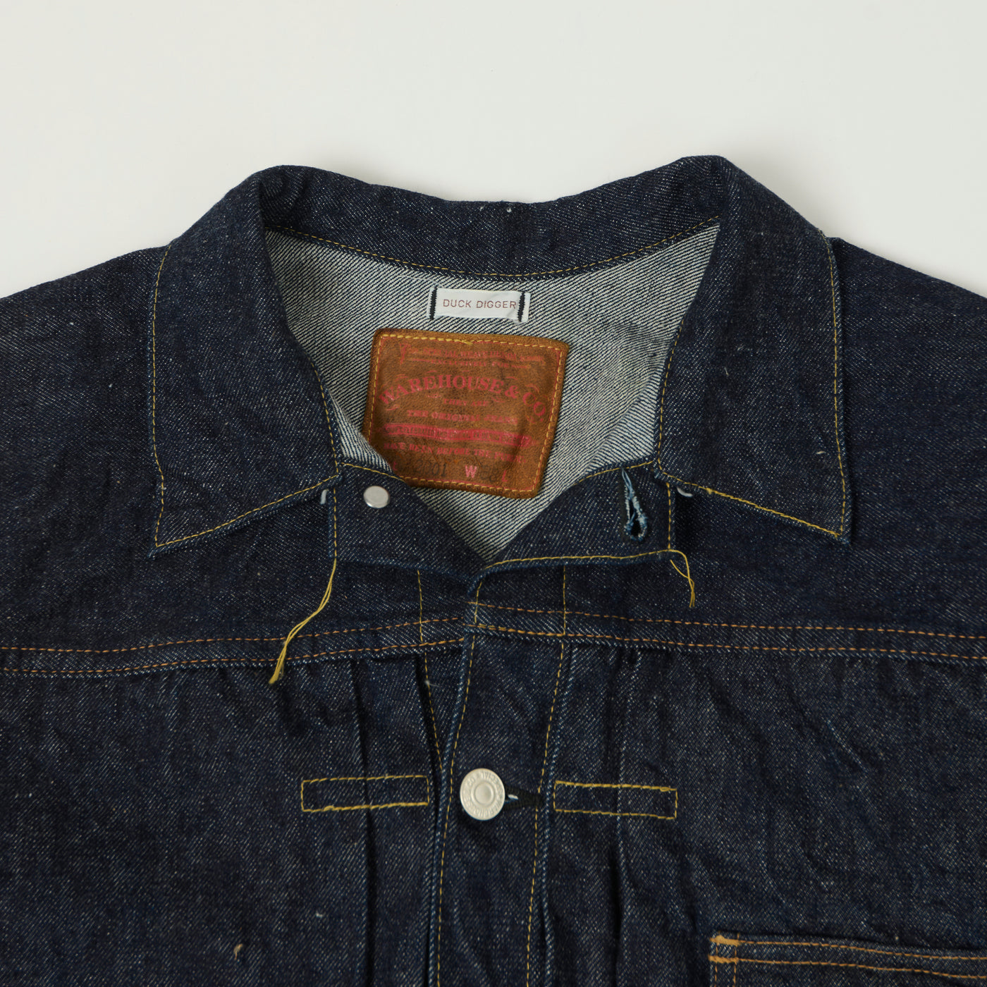 Warehouse & Co 2001 Duck Digger T-Back Type I Denim Jacket - One Wash