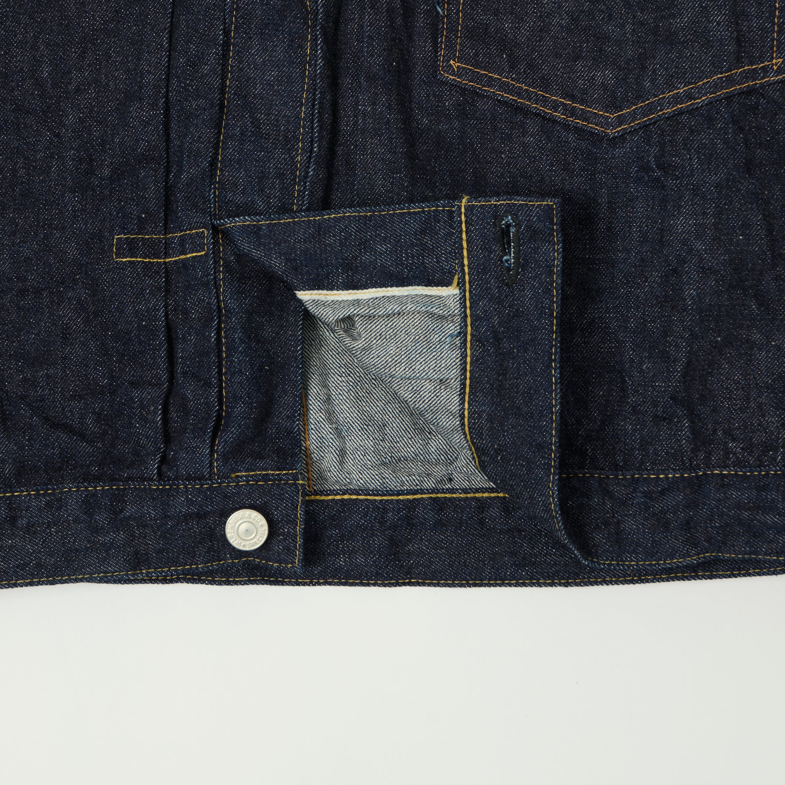 Warehouse & Co 2001 Duck Digger T-Back Type I Denim Jacket - One Wash