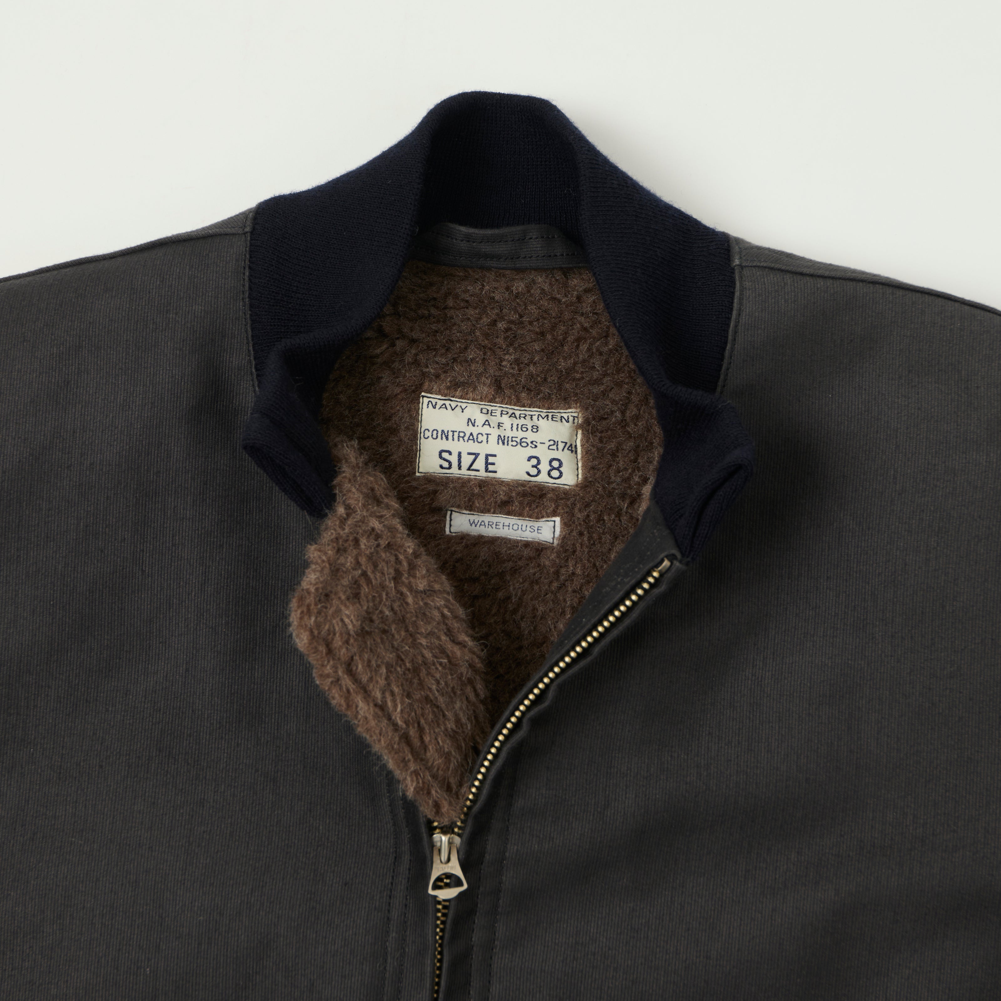 Warehouse & Co 2180 Aviators Flight Jacket - Navy