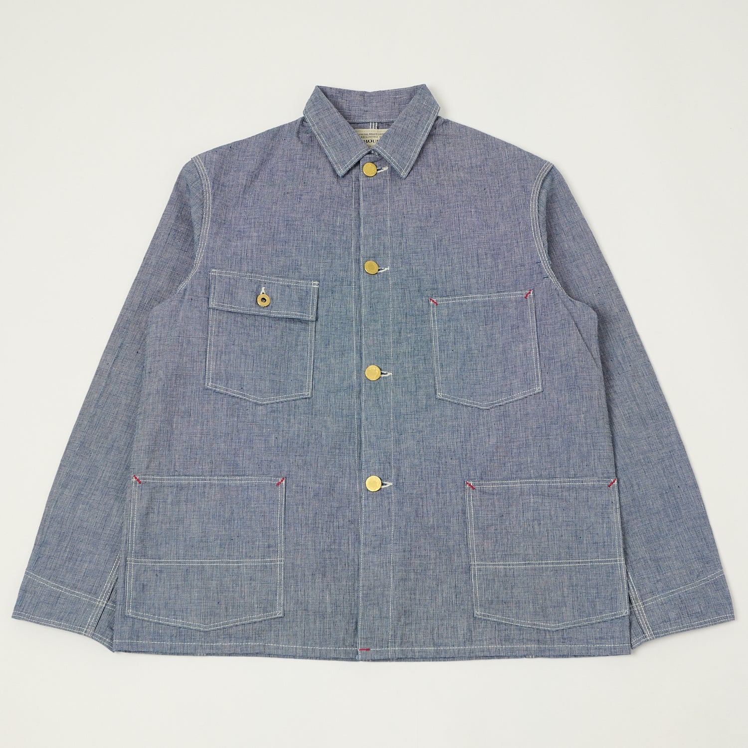 ジャケット・アウター WAREHOUSE 2195 INDIGO PINCHECK COVERALL Warehouse & Co 2195 Pincheck Coverall - Indigo – SON OF A STAG