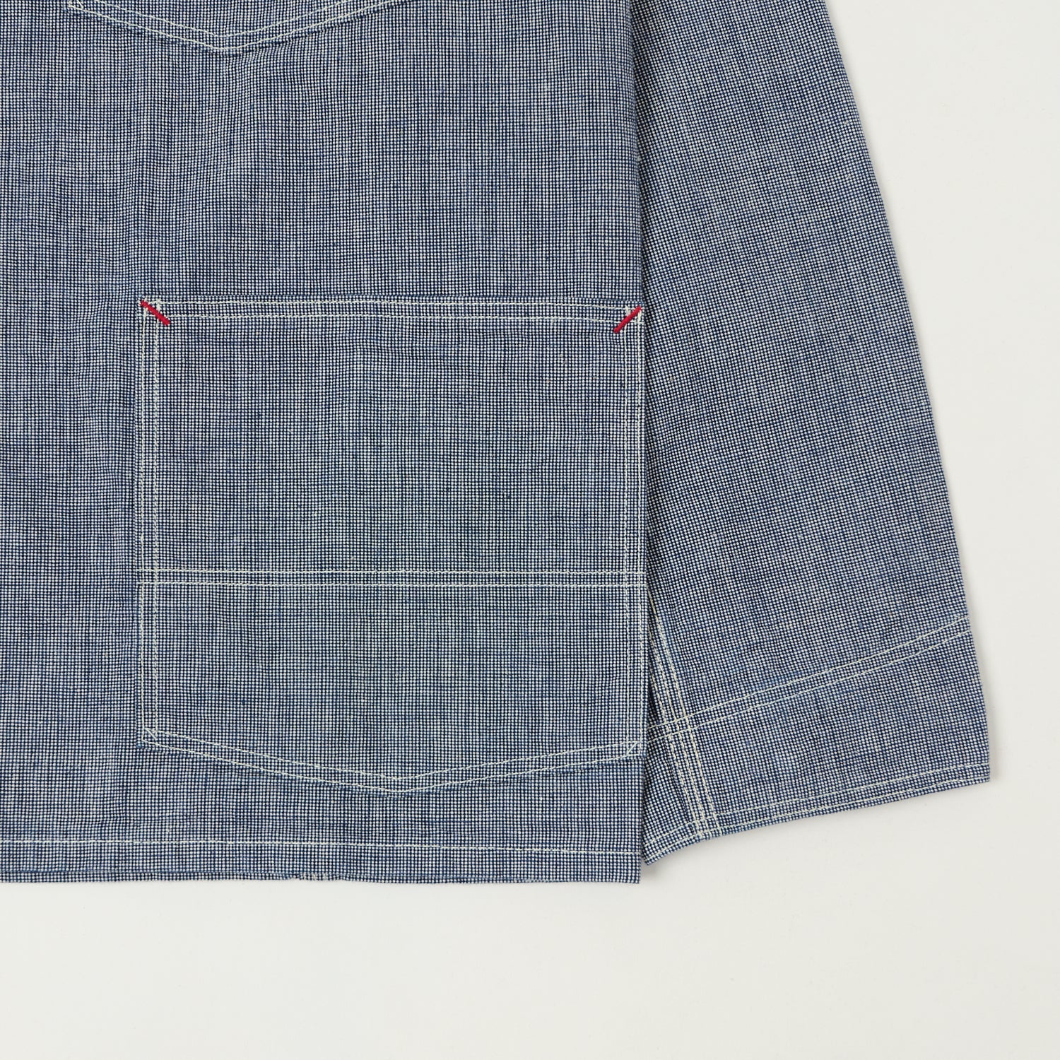 Warehouse & Co 2195 Pincheck Coverall - Indigo