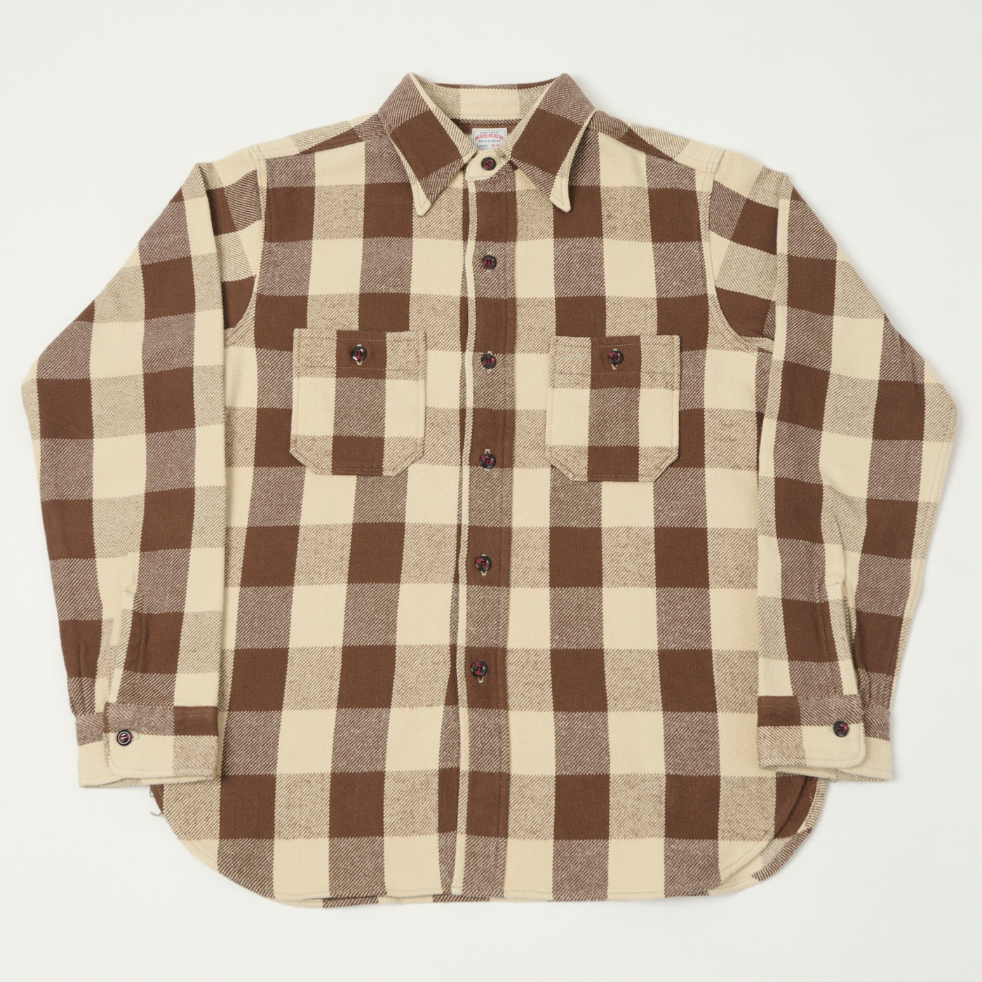 Warehouse & Co 3104 Buffalo Check Flannel Shirt - Brown