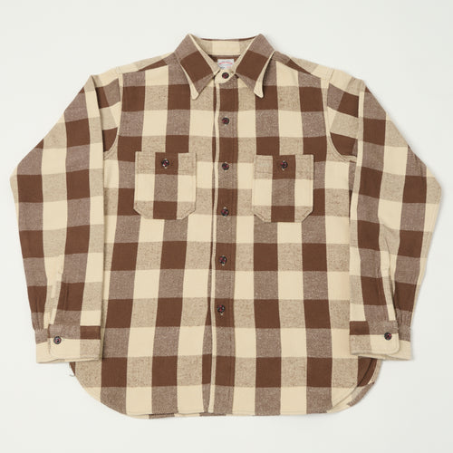 Warehouse & Co 3104 Buffalo Check Flannel Shirt - Brown