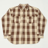 Warehouse & Co 3104  Flannel Shirt 'A Pattern' - Brown