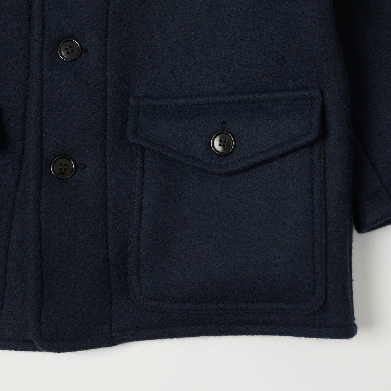 Warehouse & Co 2228 1930'S U.S. Army Wool Mackinaw Coat  -  Dark Navy