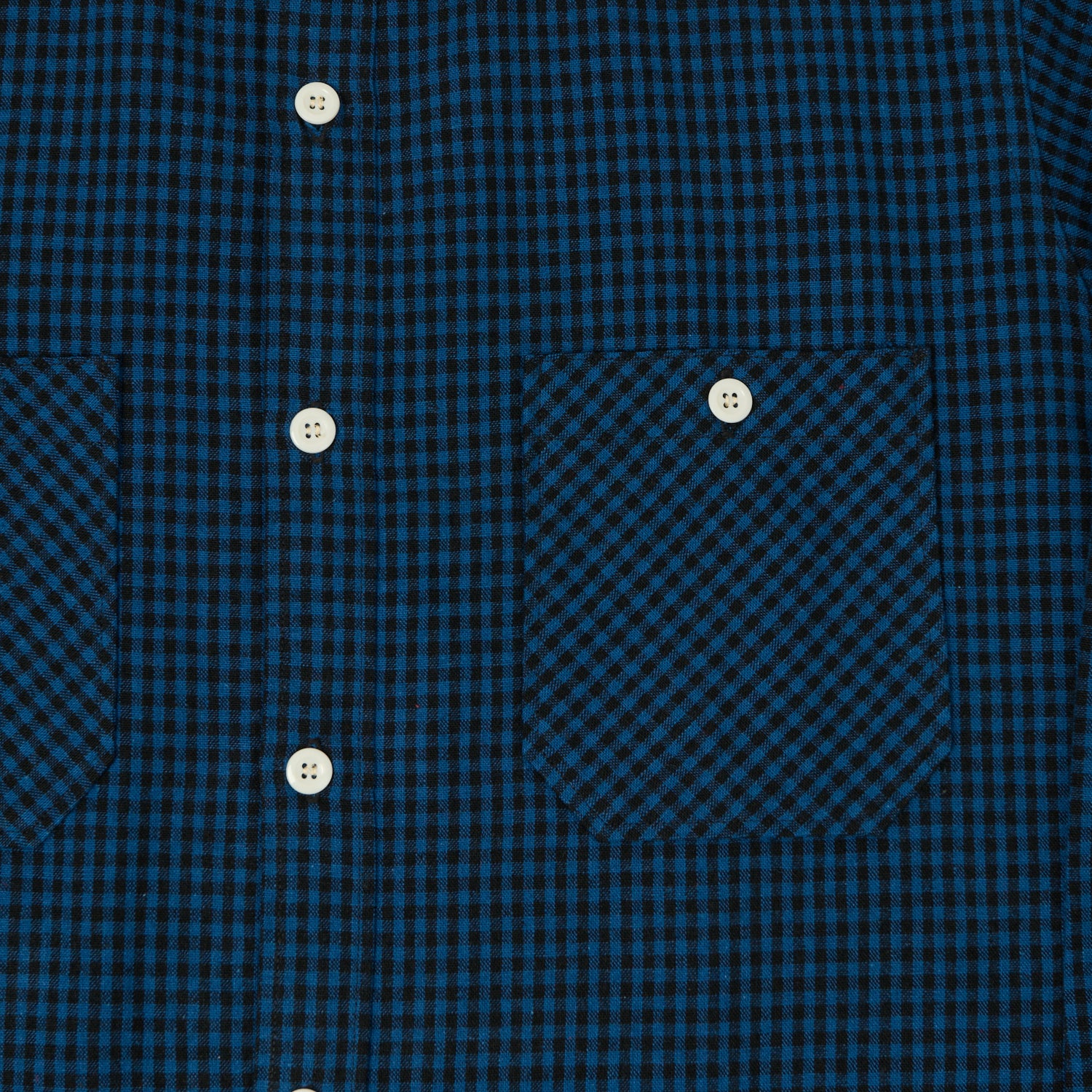 Warehouse & Co 3055 Duck Digger Gingham Work Shirt - Blue