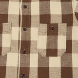 Warehouse & Co 3104  Flannel Shirt 'A Pattern' - Brown