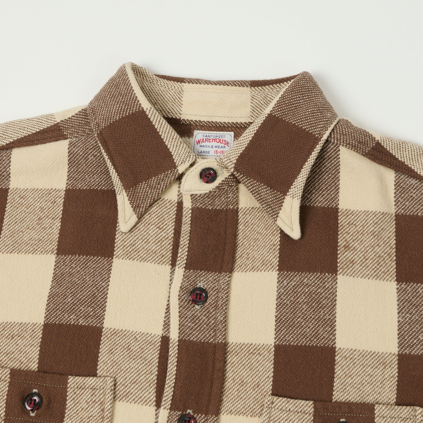 Warehouse & Co 3104 Buffalo Check Flannel Shirt - Brown