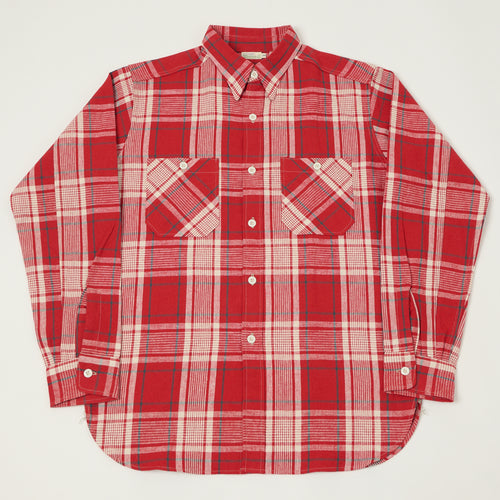 Warehouse & Co 3055 Duck Digger Plaid Work Shirt - Red