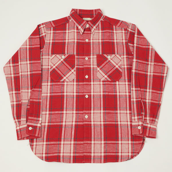 Warehouse & Co 3055 'B Pattern' Check Shirt - Red