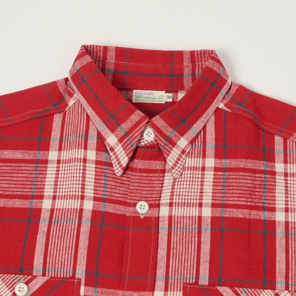 Warehouse & Co 3055 'B Pattern' Check Shirt - Red