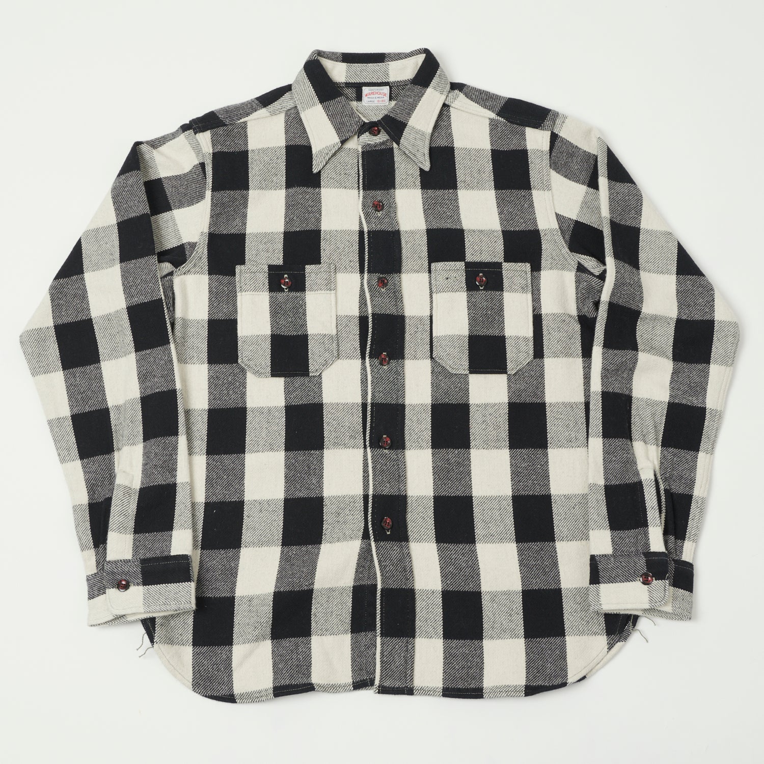 Warehouse & Co 3104 Buffalo Check Flannel Shirt - Black