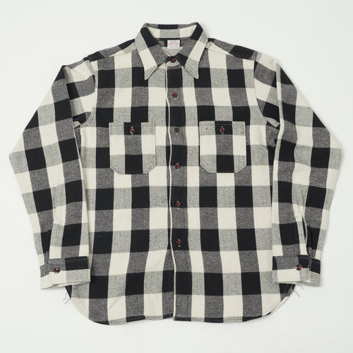 Warehouse & Co 3104 Buffalo Check Flannel Shirt - Black