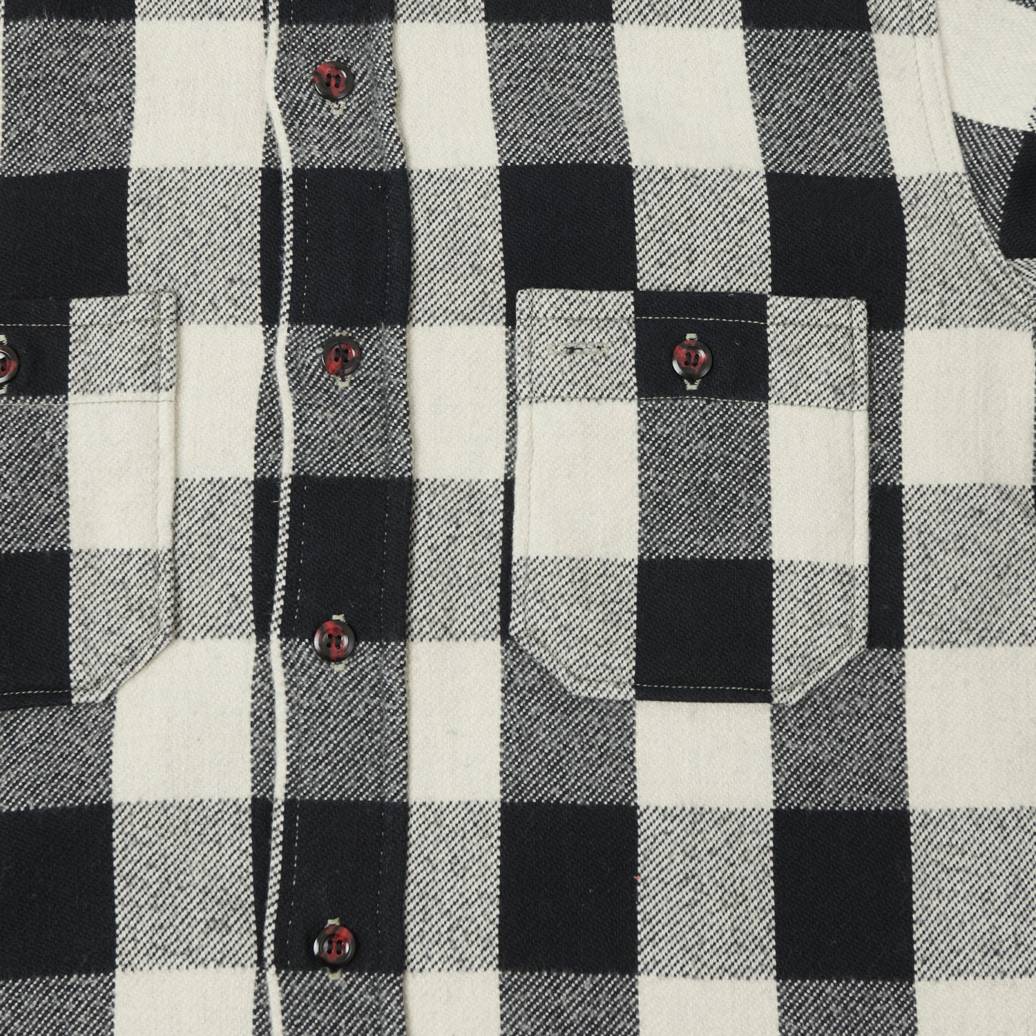 Warehouse & Co 3104 Buffalo Check Flannel Shirt - Black