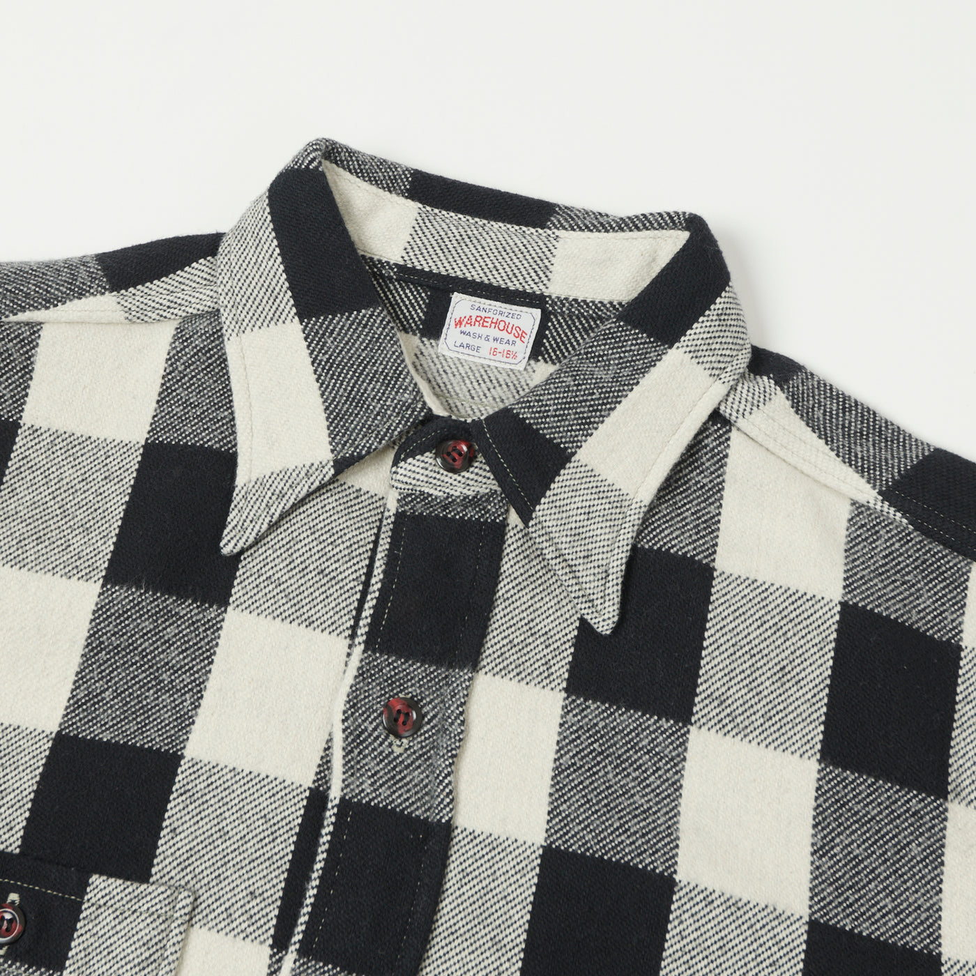 Warehouse & Co 3104 Buffalo Check Flannel Shirt - Black