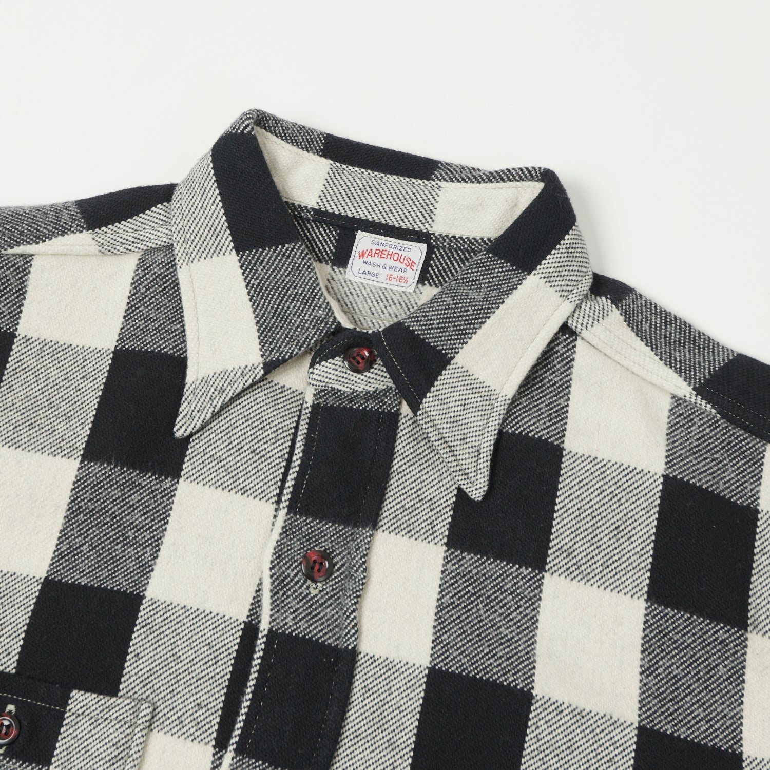 Warehouse & Co 3104 Buffalo Check Flannel Shirt - Black