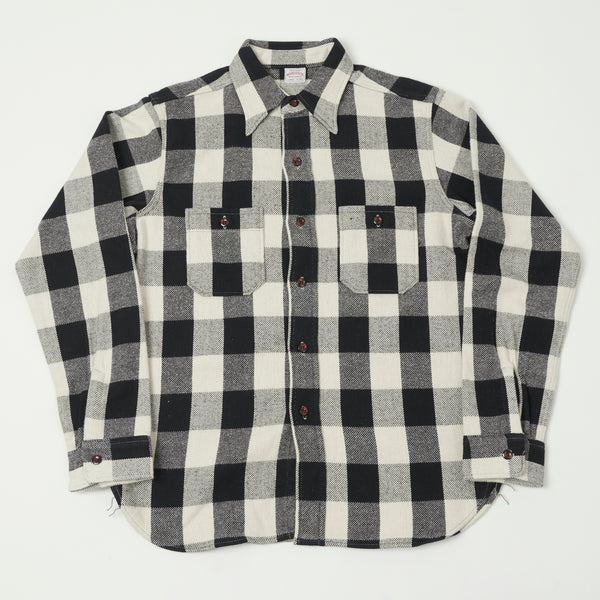 Warehouse 3104 '23 'A Pattern' Flannel Shirt - Black