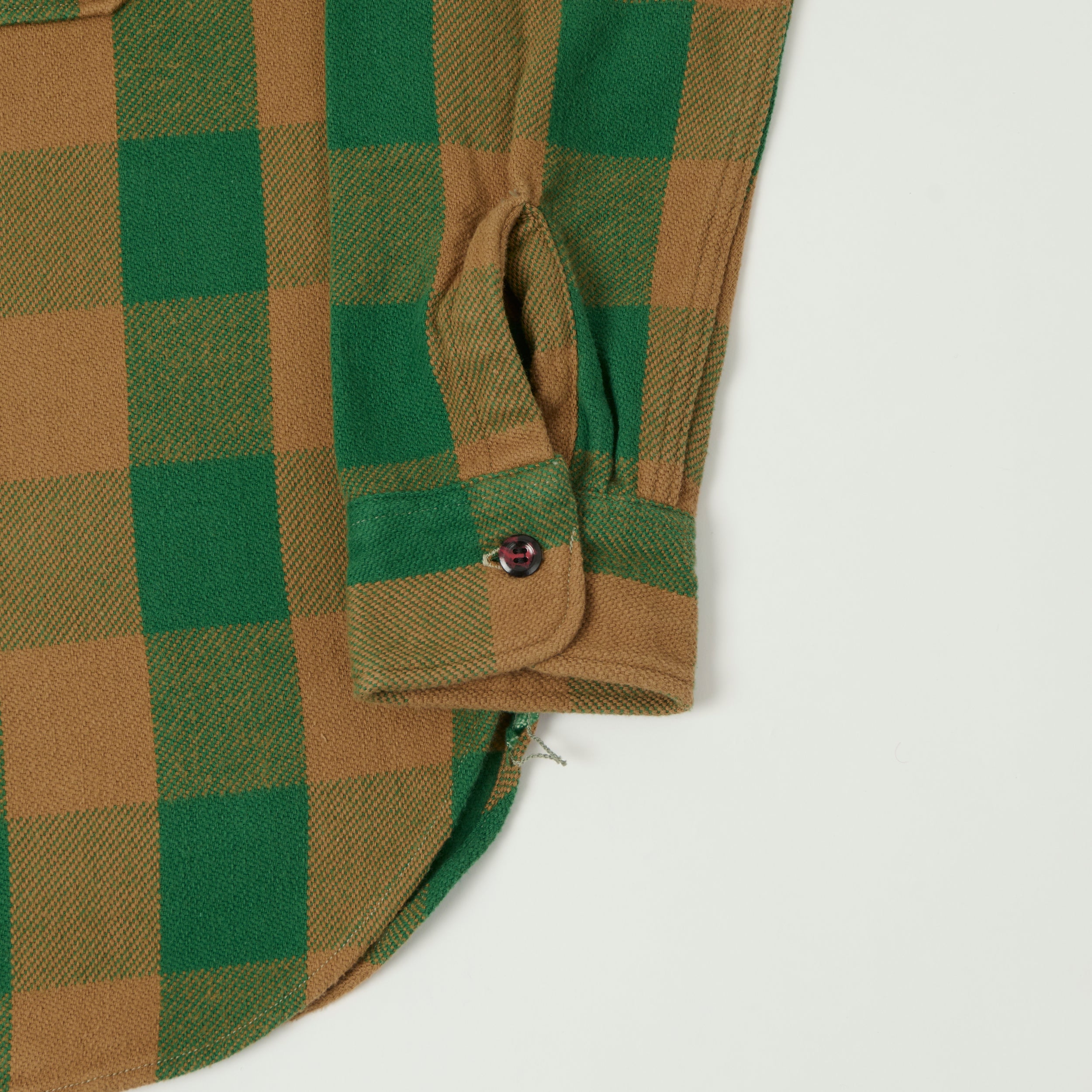Warehouse & Co 3104 Plaid Flannel Shirt - Green/Brown