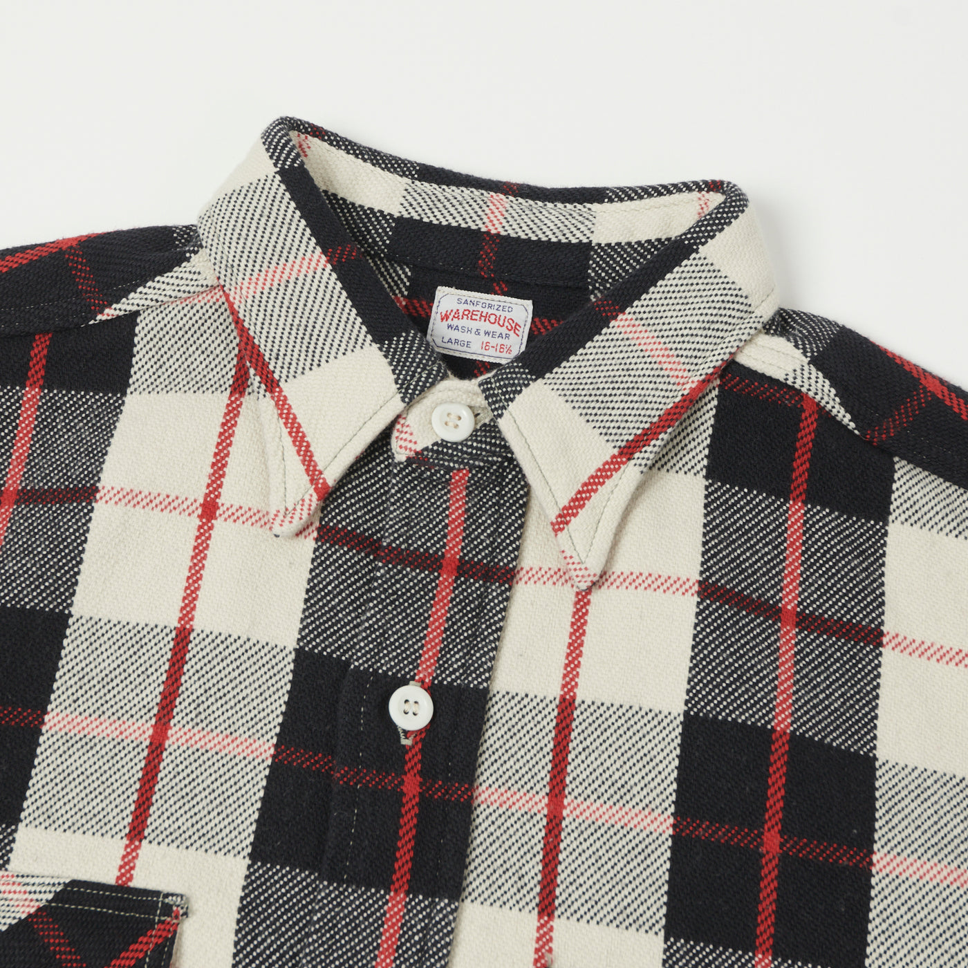 Warehouse & Co 3104 Plaid Flannel Shirt - Black/Red