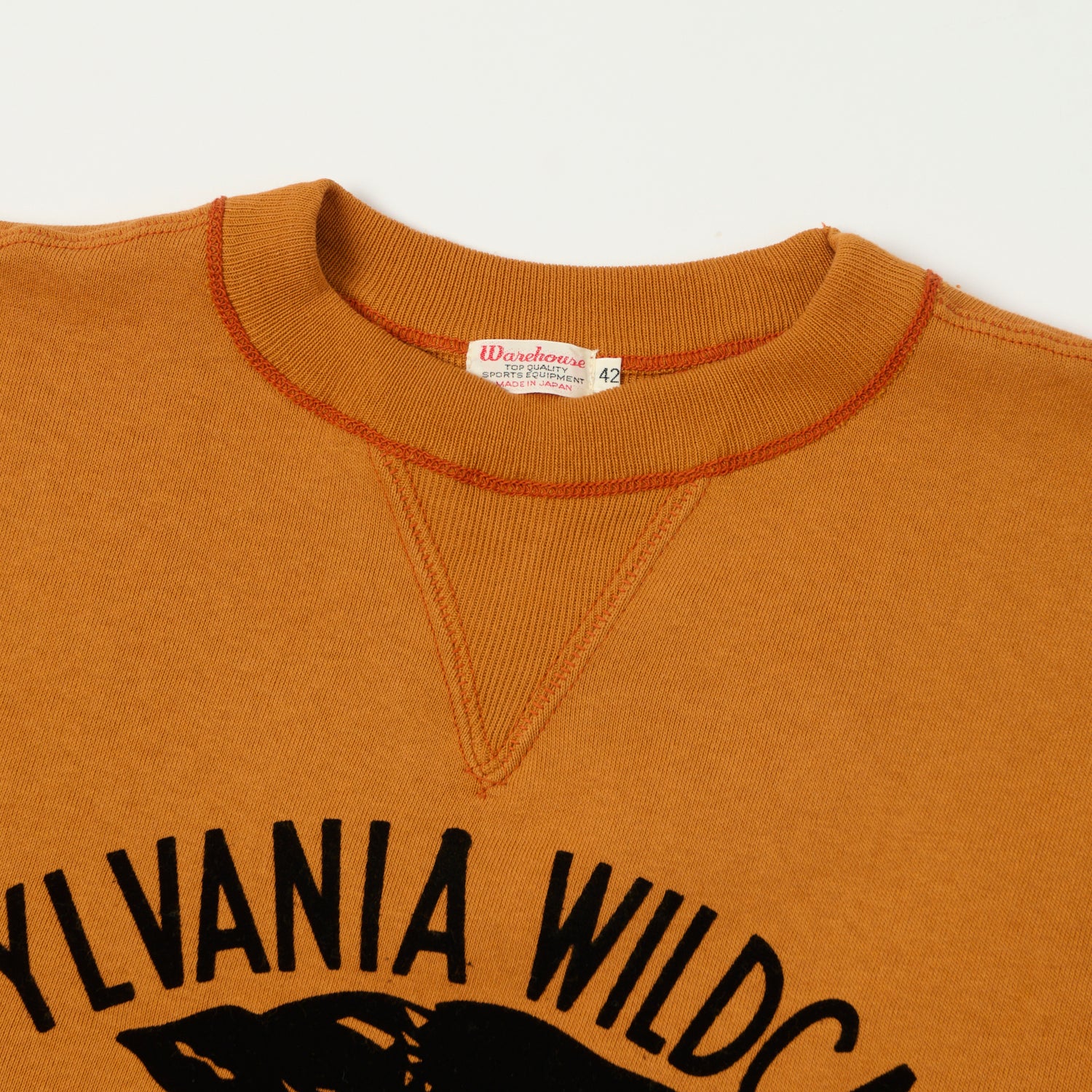 Warehouse & Co 403 'Sylvania' Sweatshirt - Dark Orange