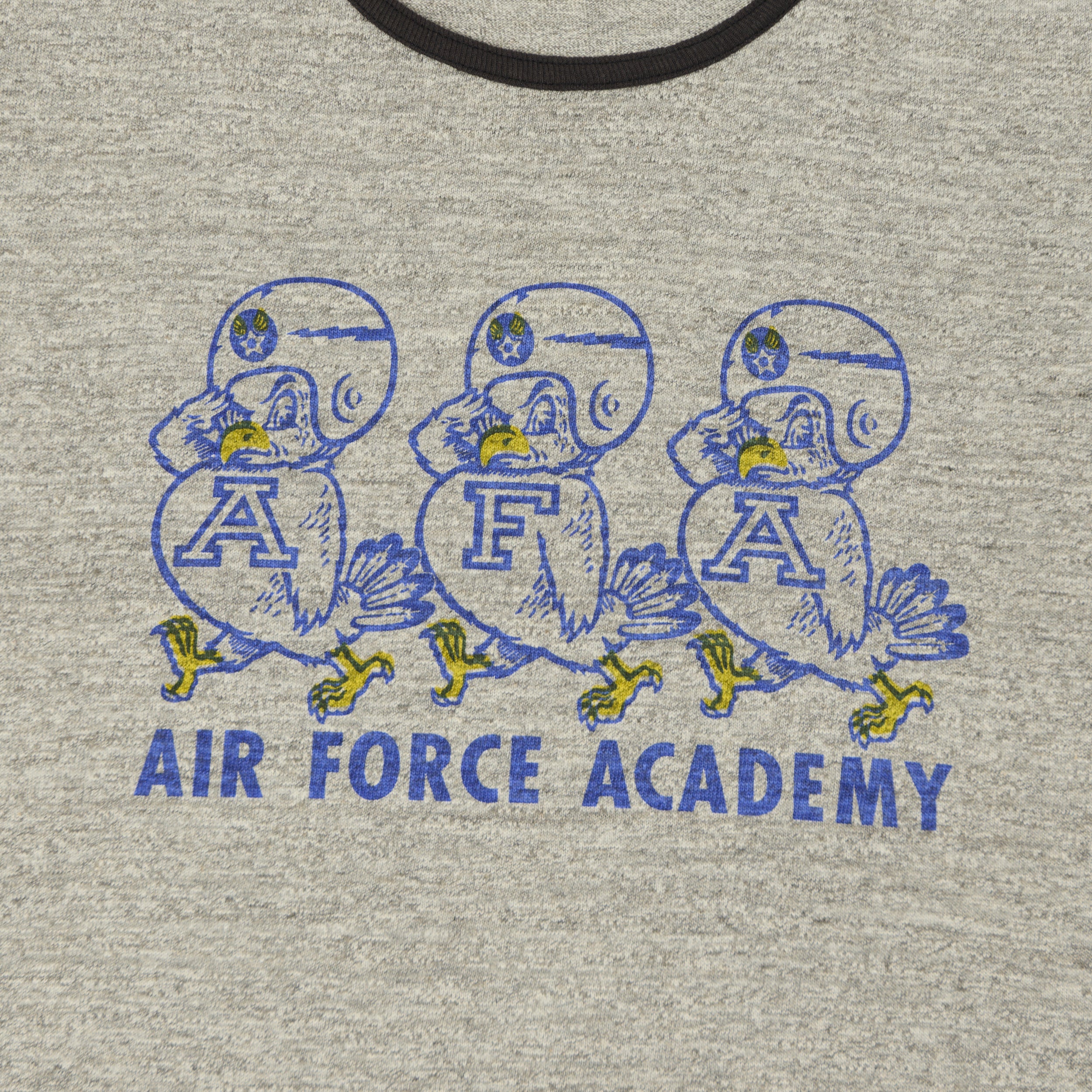Warehouse & Co 4059 'Air Force Academy' Ringer T-Shirt - Heather